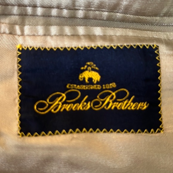 Vtg BROOKS BROTHERS Size 42R Plaid Sportcoat Silk/Cashmere Blend Timeless Pteppy - Picture 6 of 15